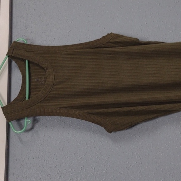 FP Movement by Free People Green Ribbed Fitted Tank Top - Picture 4 of 6